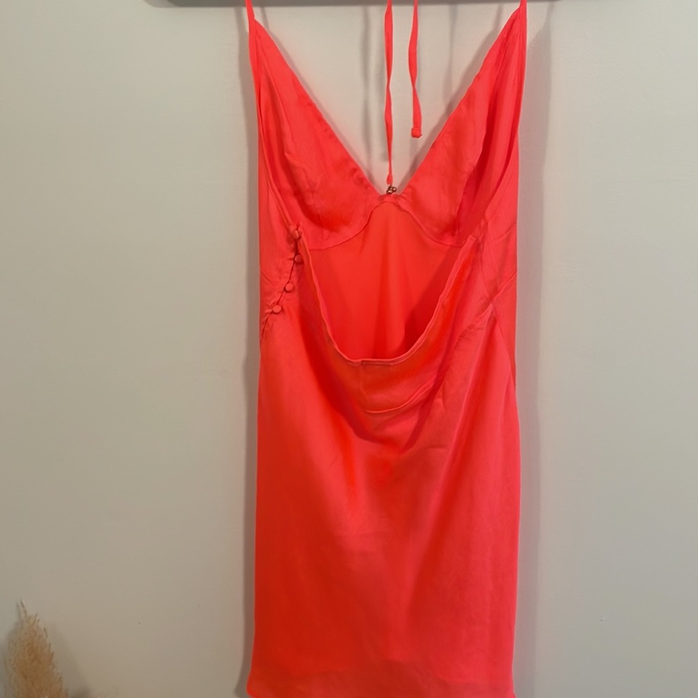 Intimately Free People PINK slip halter dress size Medium